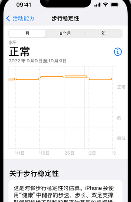 秦都iPhone手机维修如何在iPhone开启'步行稳定性通知'