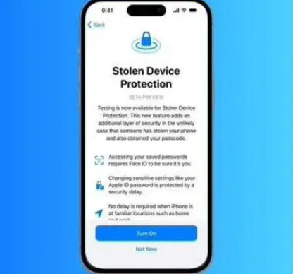 秦都苹果授权维修店分享被盗设备保护功能开启方法 