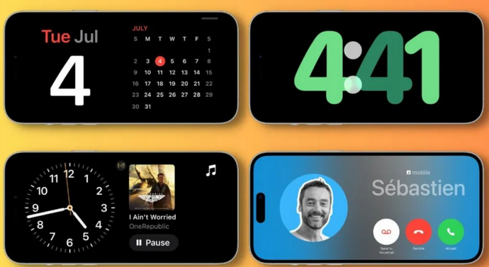 秦都苹果手机维修分享iOS17横屏充电待机显示有什么好处 