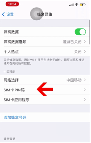 秦都苹果14维修网分享如何给iPhone14的SIM卡设置密码 