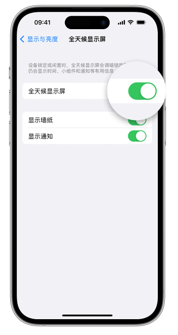 秦都苹果14维修店分享如何自定义 iPhone 14 Pro 常亮显示屏 